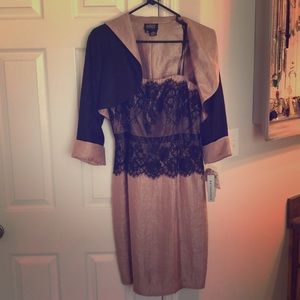 Adrianna Papell Strapless dress with matching coat